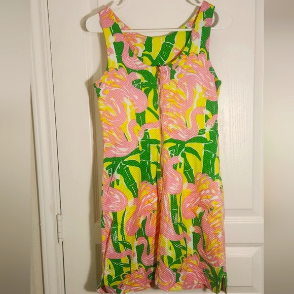 Lilly Pulitzer "Pink Flamingo" shift dress - Picture 3 of 4